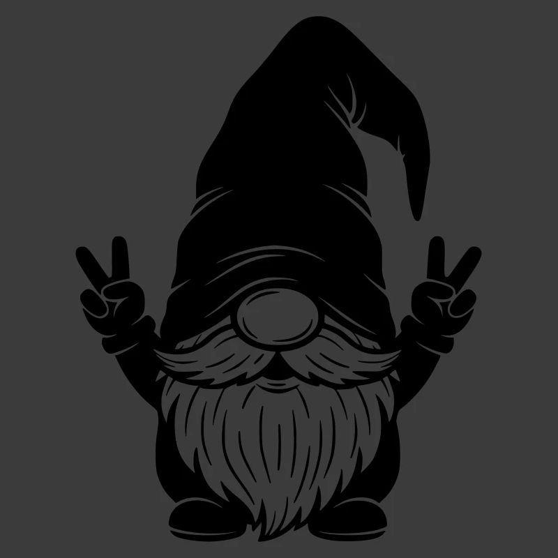 Funny Double Peace Gnome