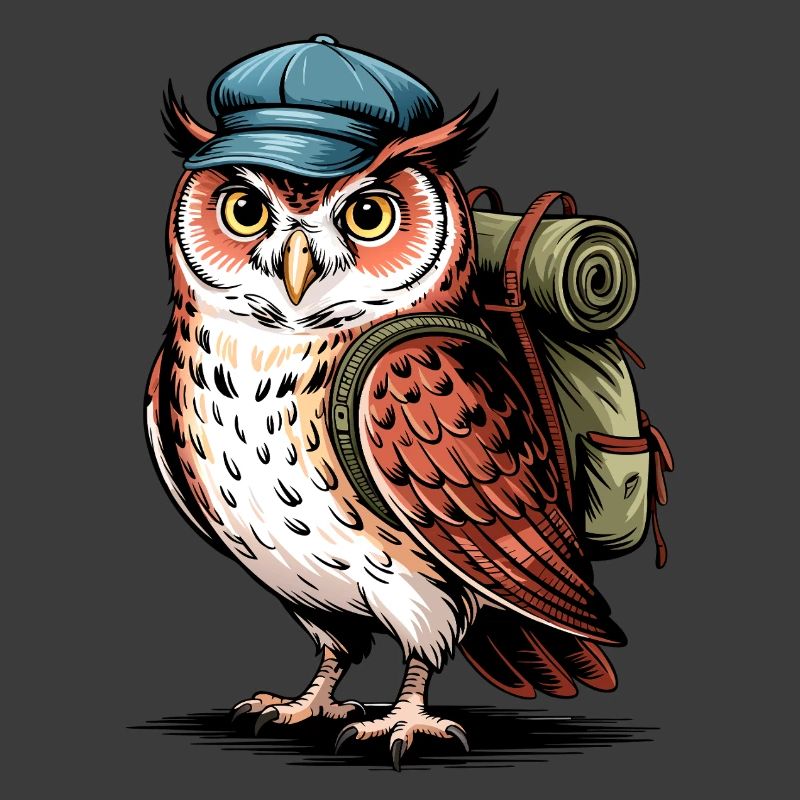 Adventure Owl with Backpack