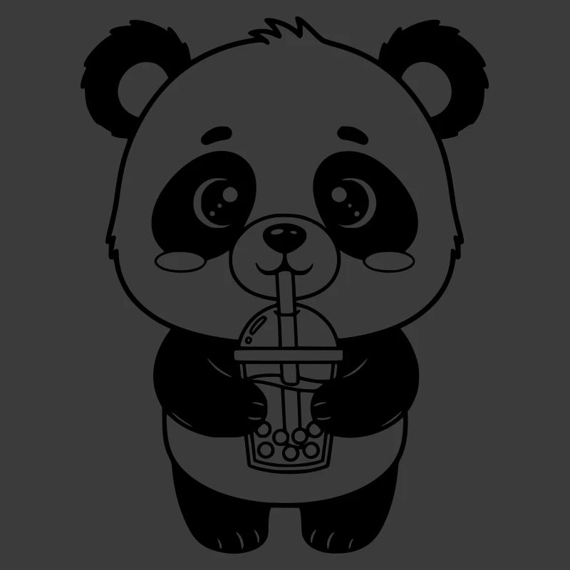 Panda mit Trinkbecher