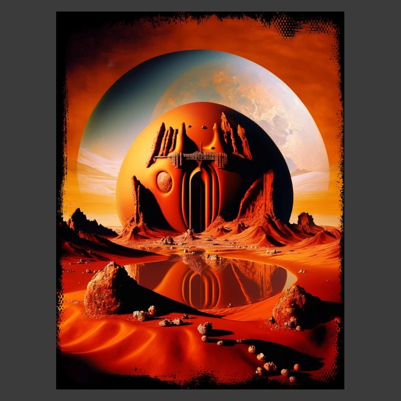 Roter Mondtempel Desert Sphere