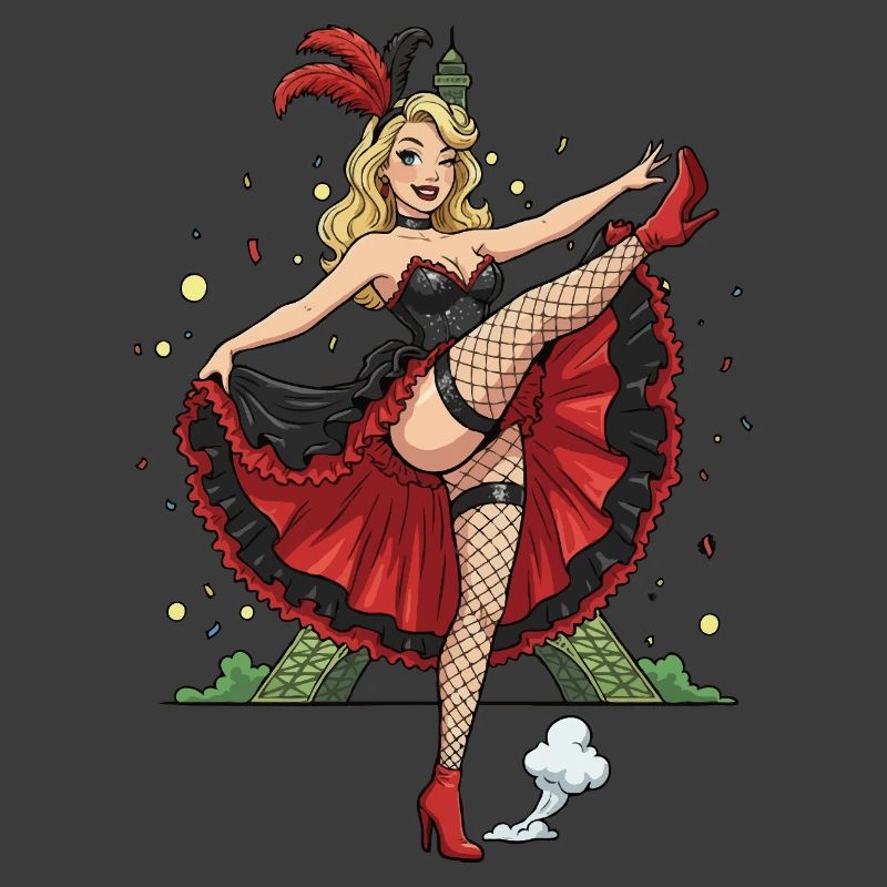 Pariser Cancan-Pinup