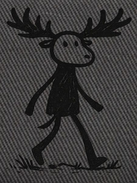 Moose Silhouette im Wald
