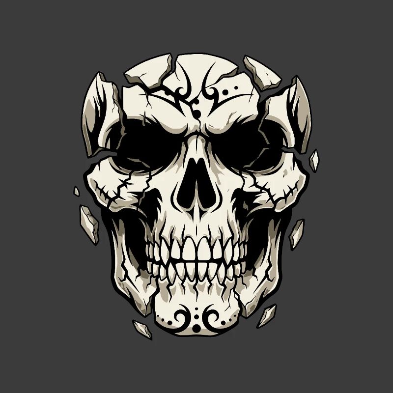 Splintering Skull – Gothic Graphics