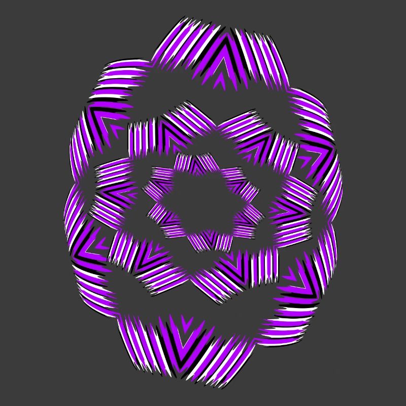 Purple Star Mandala Pattern