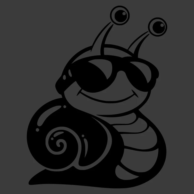 Coole Schnecke mit Sonnenbrille
