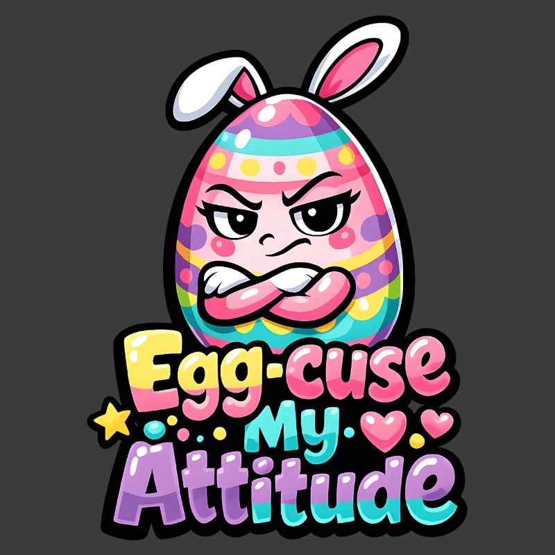 Excuse my Attitude Easter Pun