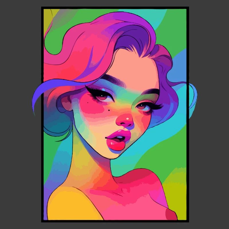 Glam-Mädchen-Porträt