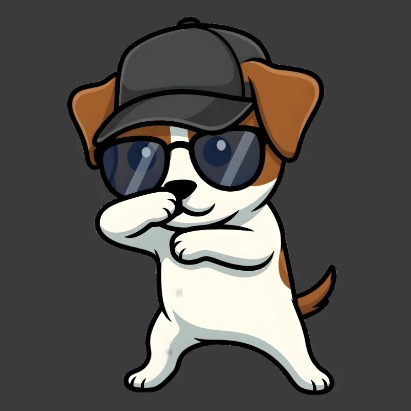 Dabbing Jack Russel Terrier