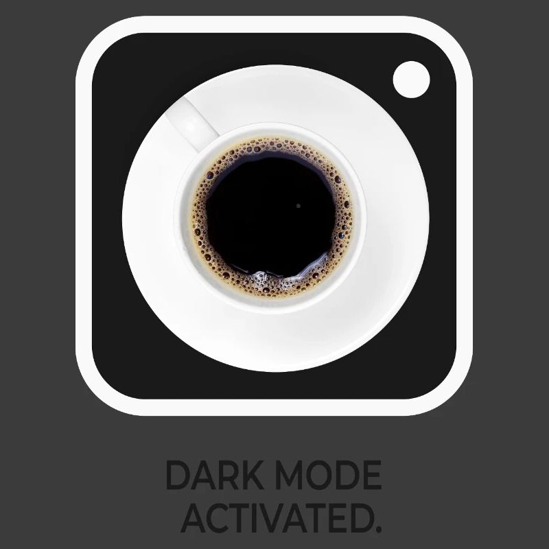 Mode sombre activé sur le Coffee Nerd
