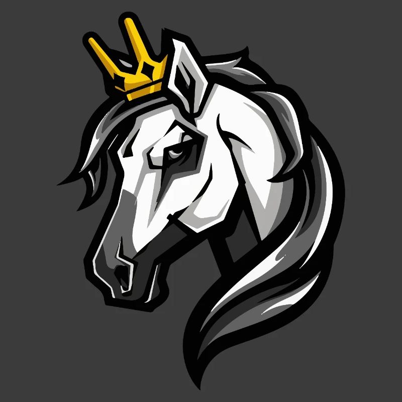 Pferd Kopf Krone