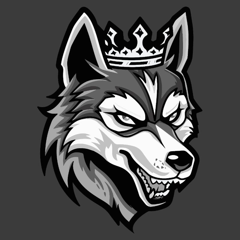Husky Hund Krone