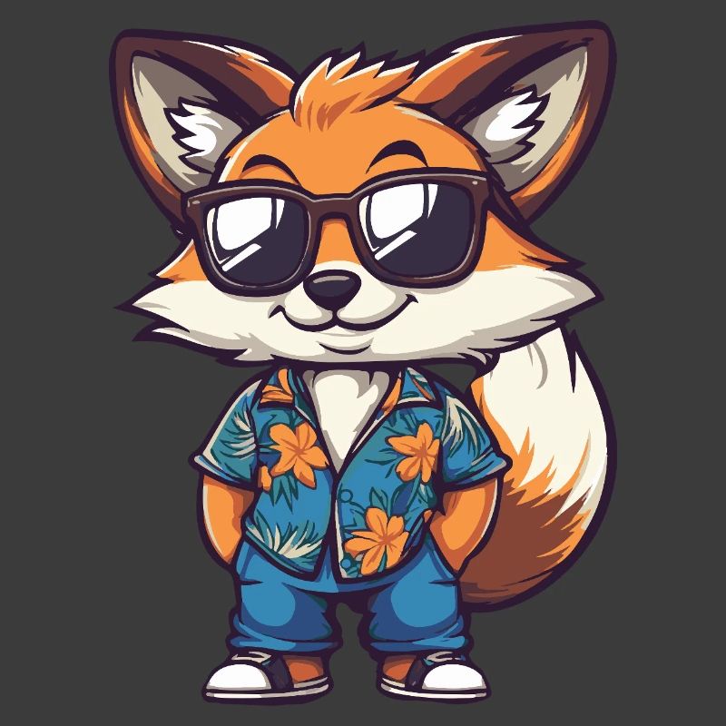 Fuchs Comic Urlaub