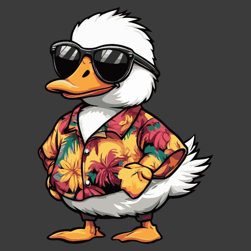 Gans Comic Urlaub