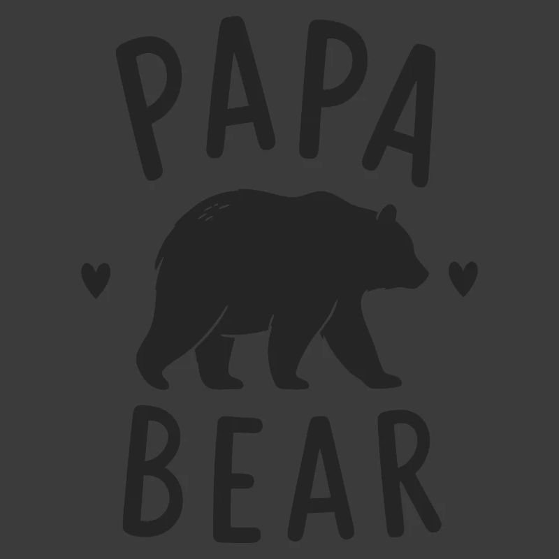 Papa Bear Herz Motiv