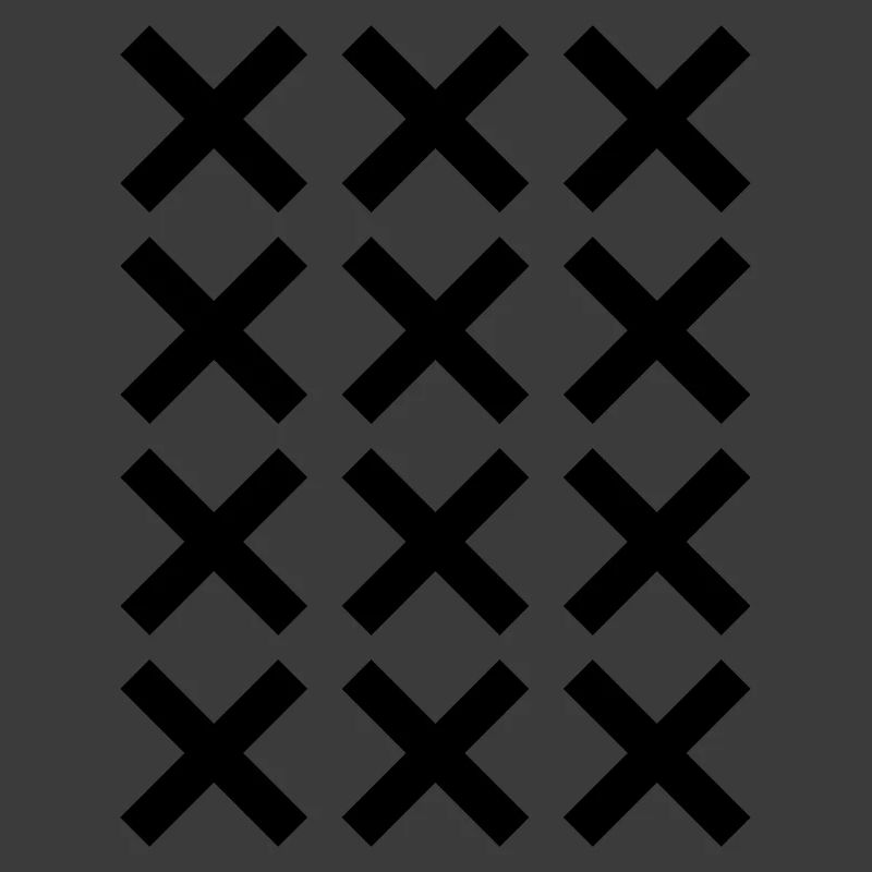 X pattern grid design