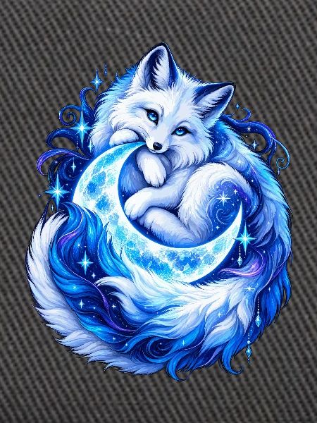 Mondfuchs im blauen Glanz