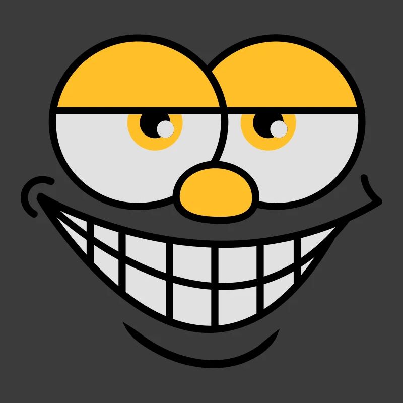 Sourire Comic Face Cool Expression faciale