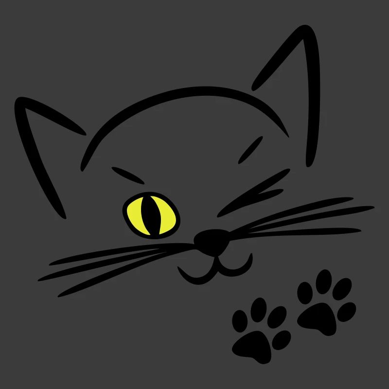 chat mignon, clin d'oeil