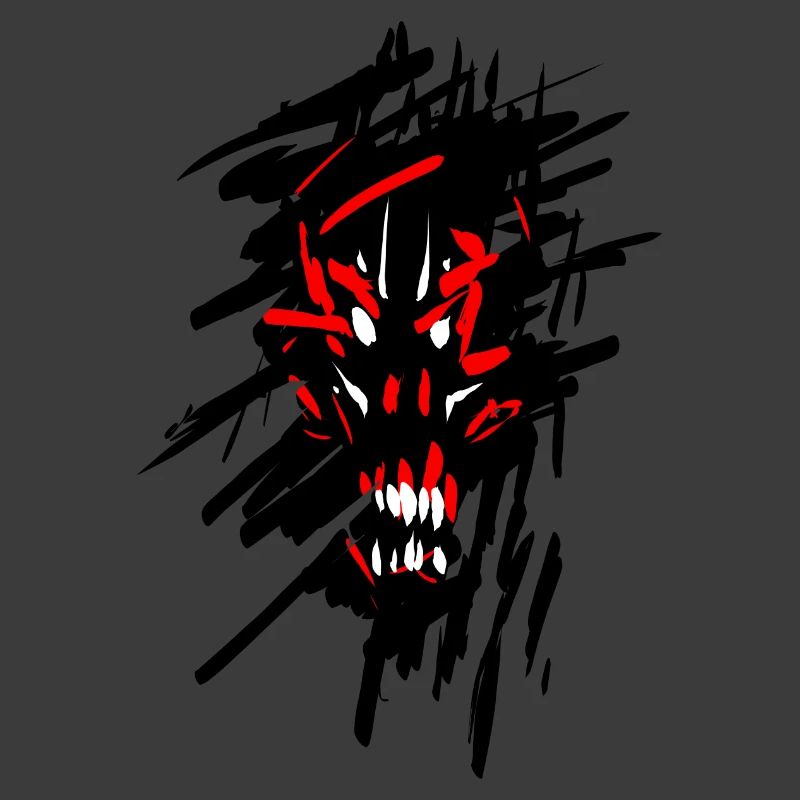 Devil horror graffiti