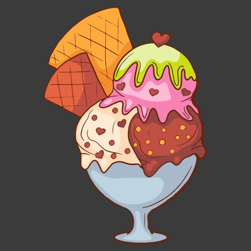 Eis Speiseeis Eiskrem Eiscreme Kugeleis Eisbecher