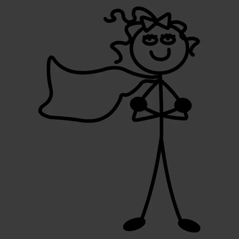 Super Mädchen mit Umhang