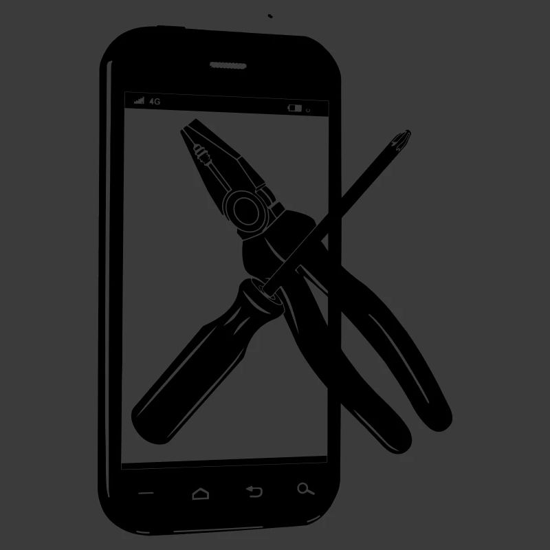 Smartphone mit Werkzeugen
