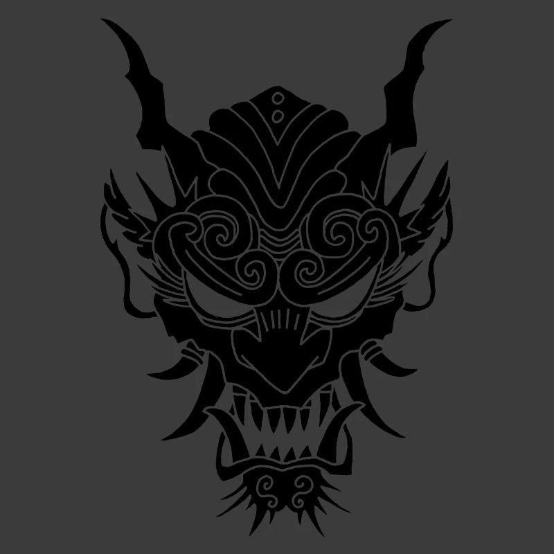 schwarzer Gothic-Dämon