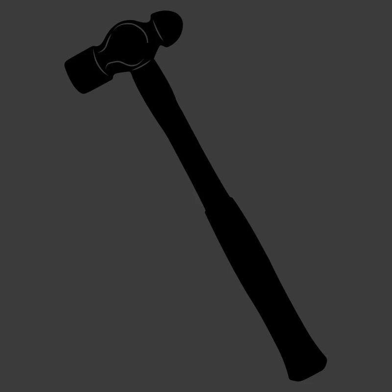 Kugelhammer oder Dellhammer Schattenbild