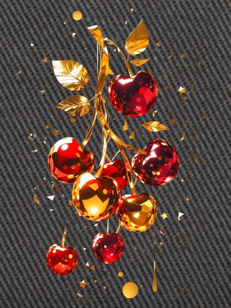 Kirschen mit Gold