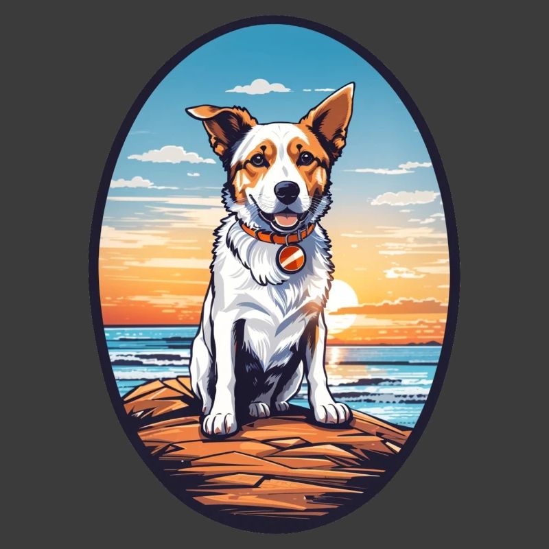 Hund am Strand