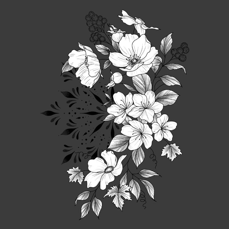 Kirsch-Mandala mit Blumenmuster