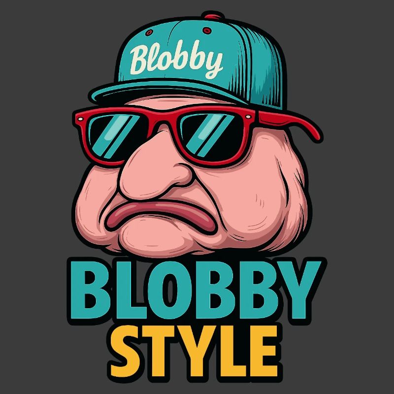 T-shirt de dessins animés Blobby style