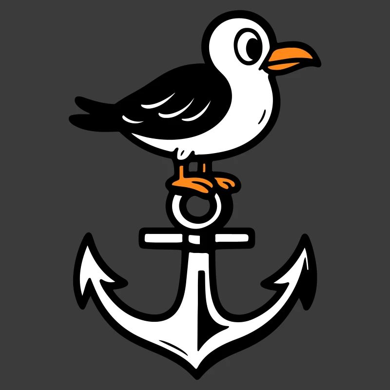 Möwe Anker Comic