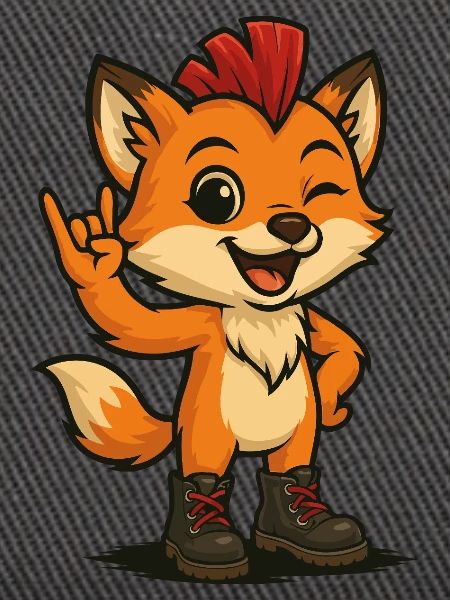 Fuchs mit Punk-Power