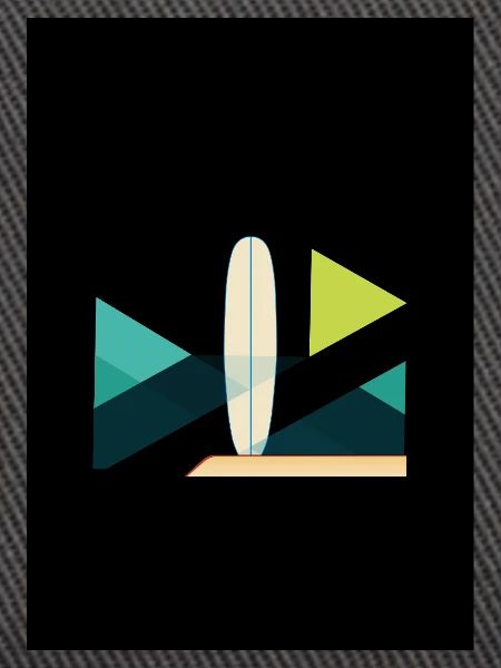 Abstrakte Surf- und Wellenkunst