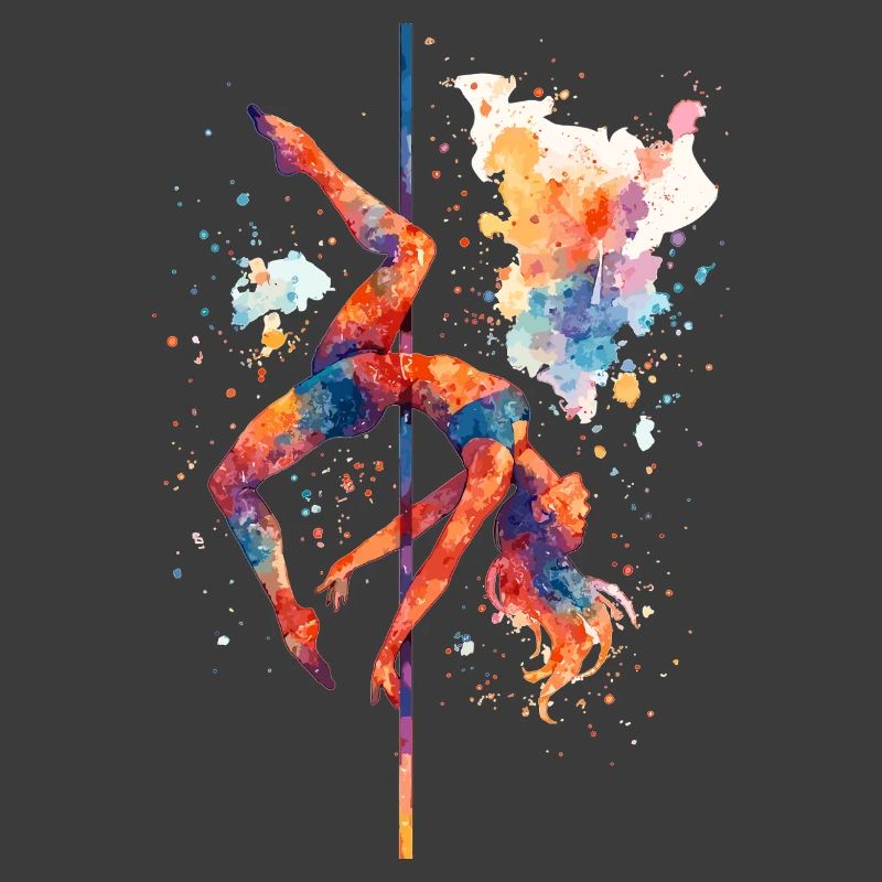 Pole Dance Pole Dancer Aquarelle Couleur Cadeau