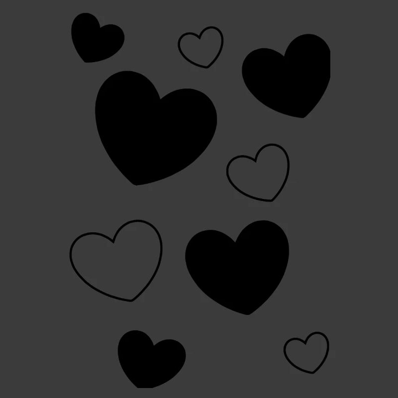 Heart Black Black Heart Pattern Heart Pattern