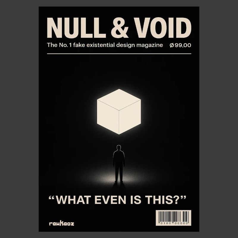 Cube d’existence zéro vide Qu’est-ce que c’est de toute façon