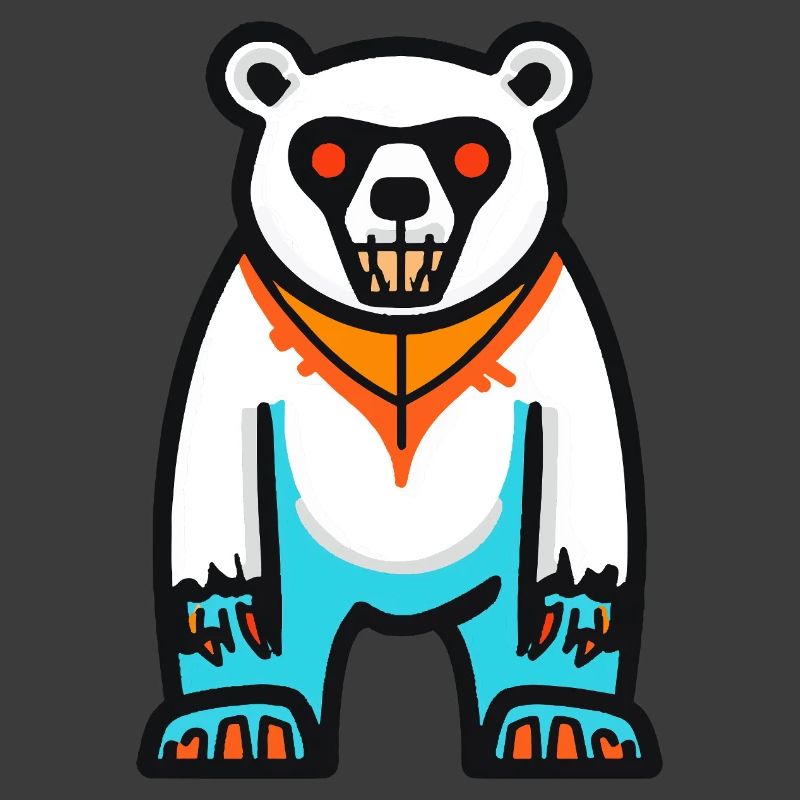 Eisbär Halloween Zombie