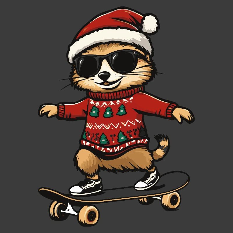 Erdmännchen Weihnachten Lustig