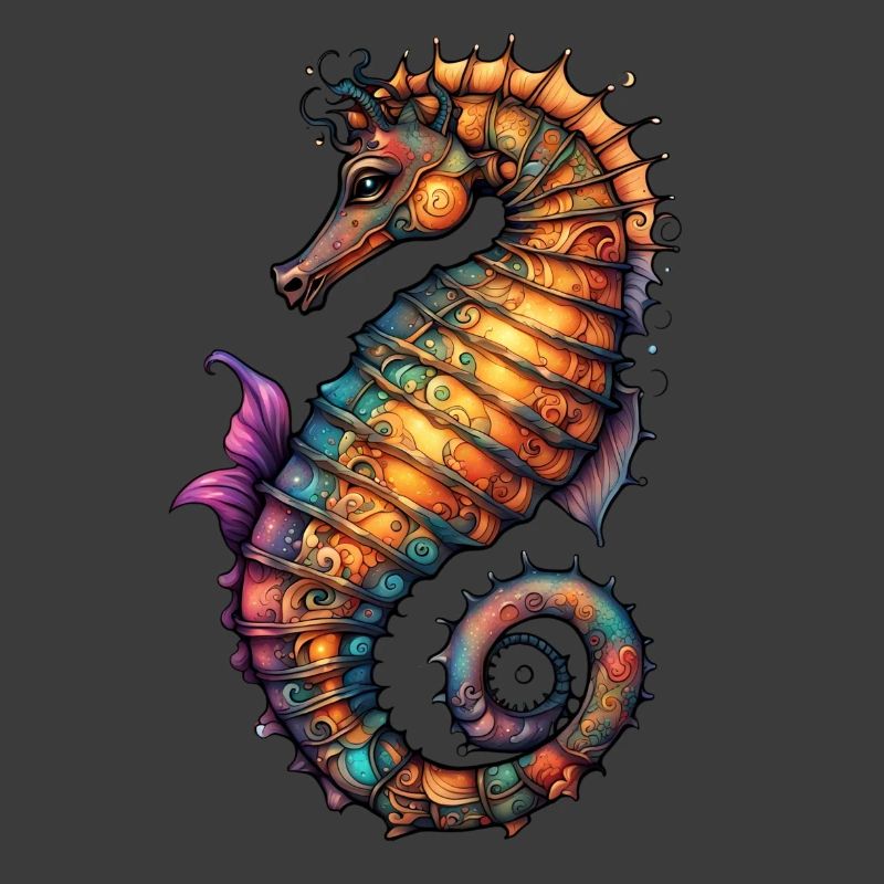 Ornamentseepferdchen Farbmeer