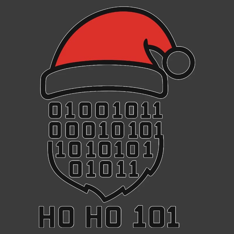 Code de Noël avec chapeau de Père Noël