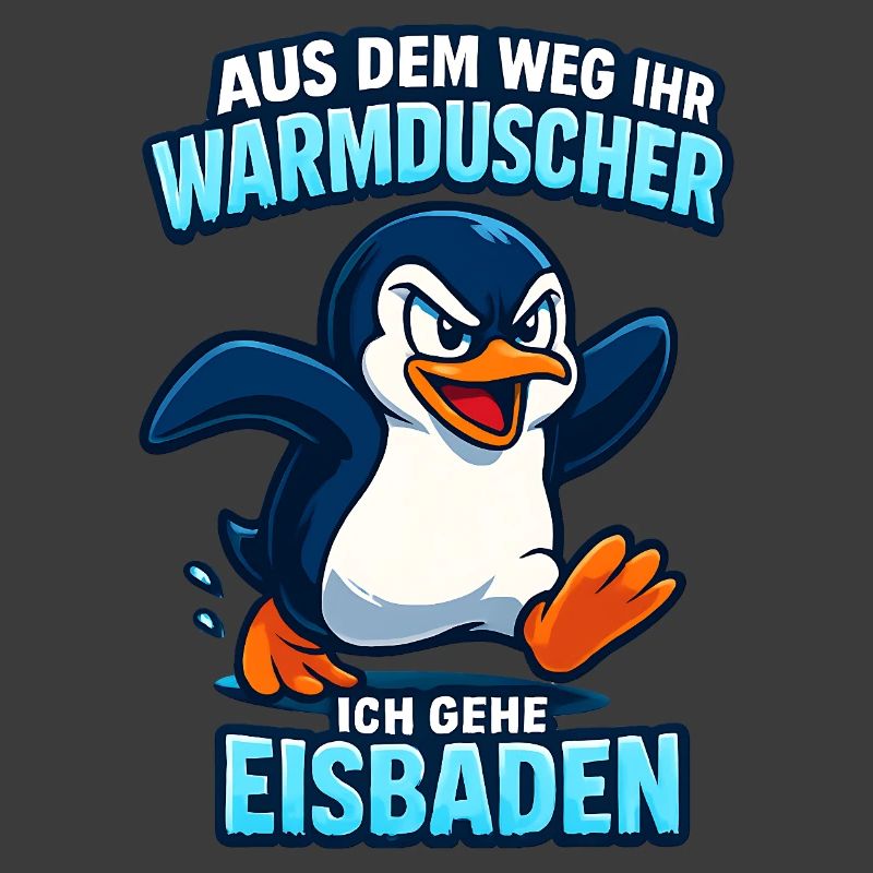 Eisbaden Pingiun Lustiger Spruch