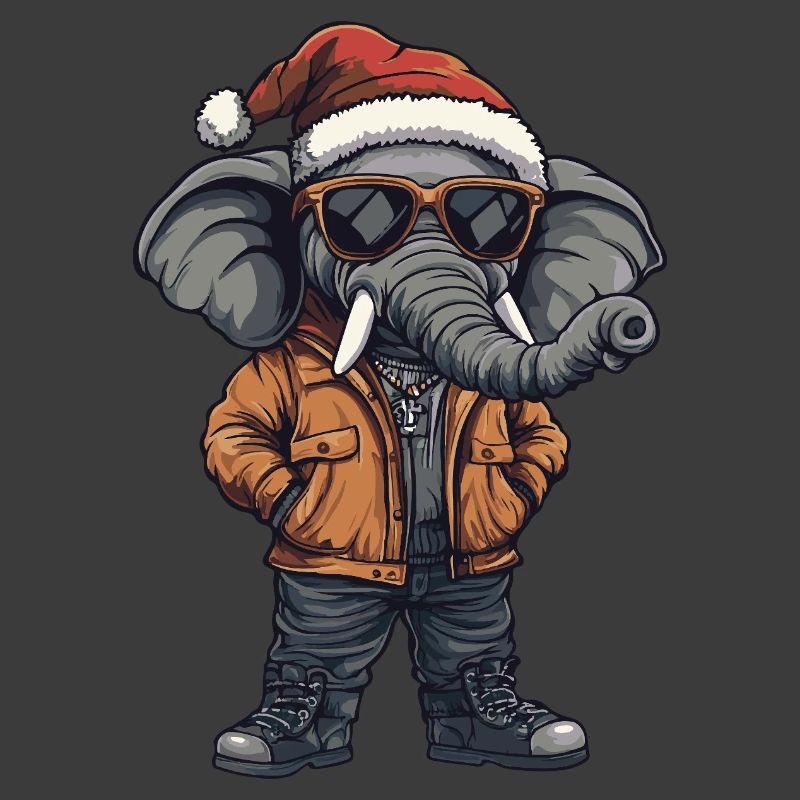 Elephant Christmas Winter