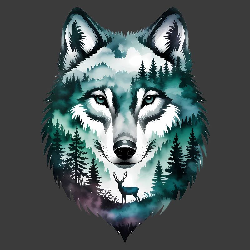 Wolf-Silhouette – Motivations-Wolf-Logo