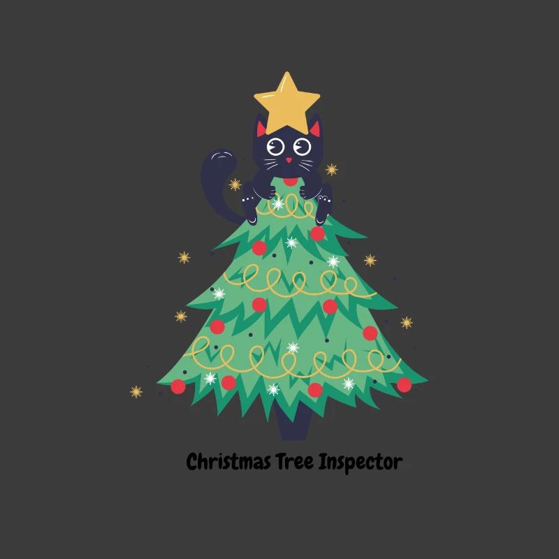 Katzen-Weihnachtspullover im Baum