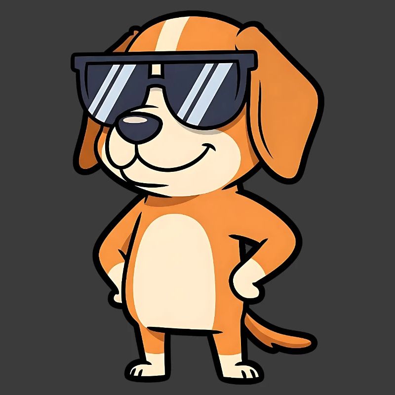 Sonnenbrillen Hund Pose