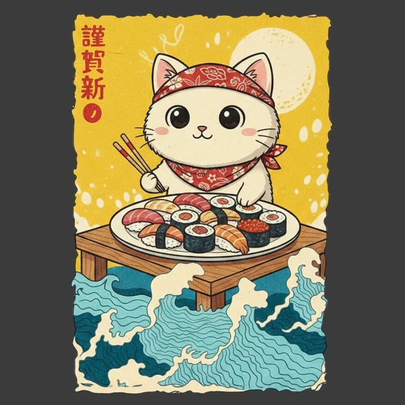 Kawaii Katze Sushi