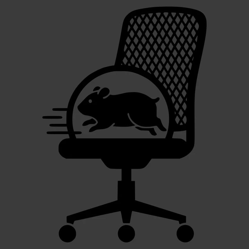Hamsterrad Bürostuhl Stress