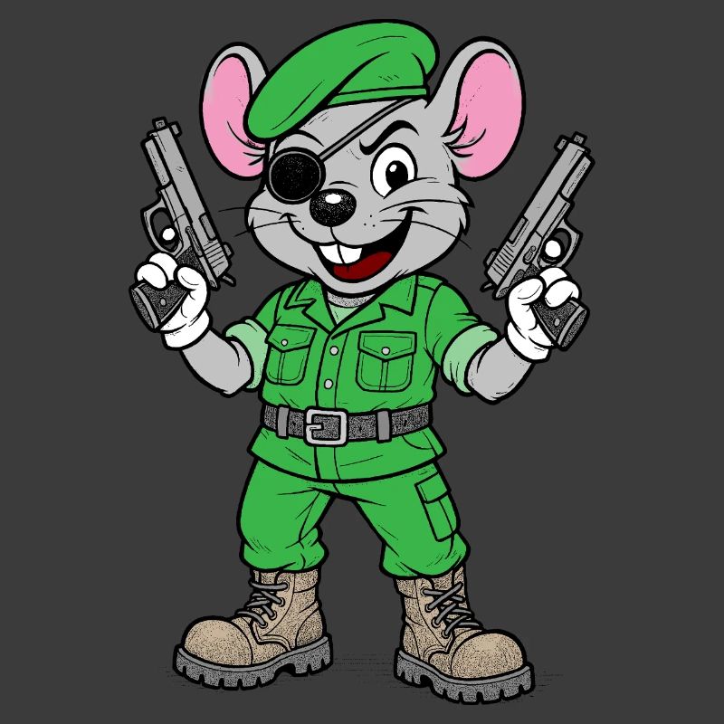 Bewaffneter Maus-Ranger
